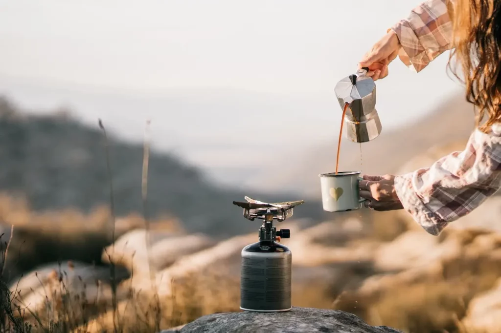 Espressokocher als Camping Kaffeemaschine