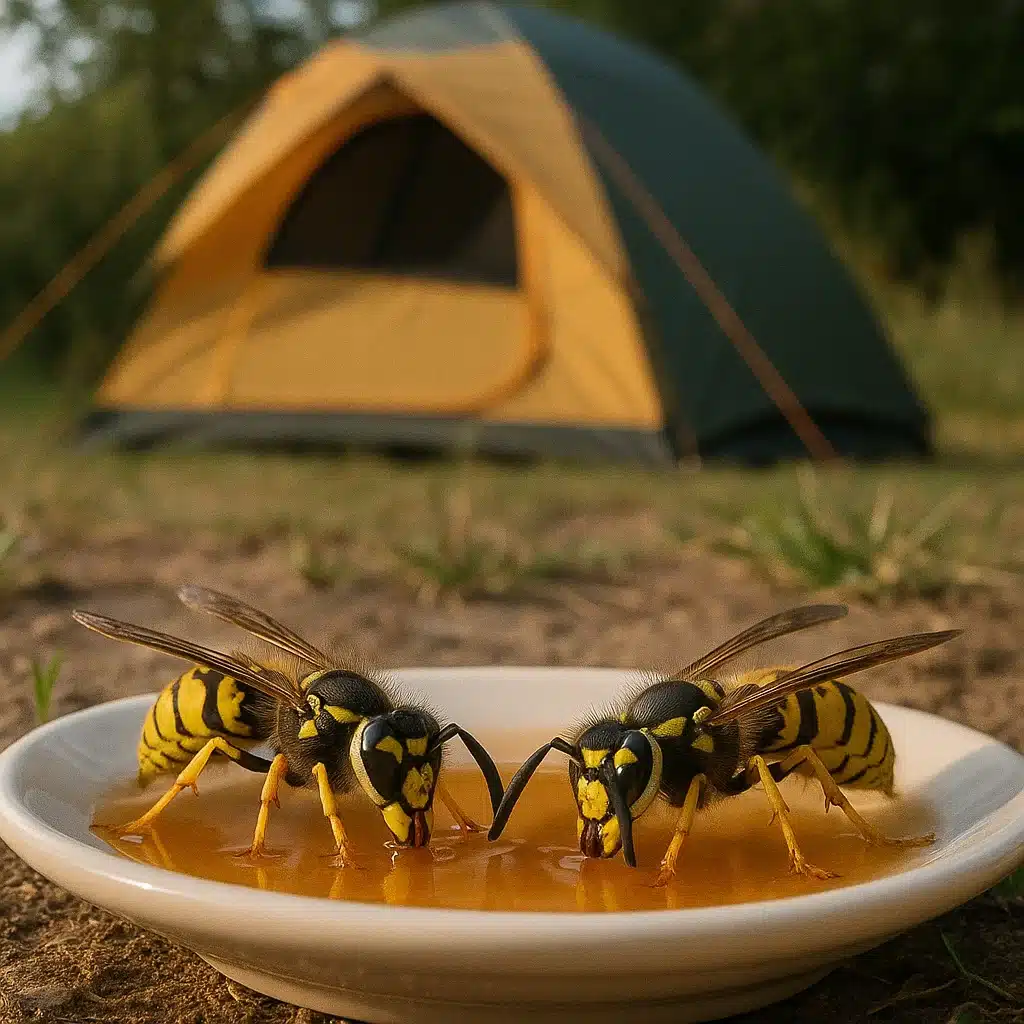 Camping Hacks Zelt - wie man Wespen fern hält