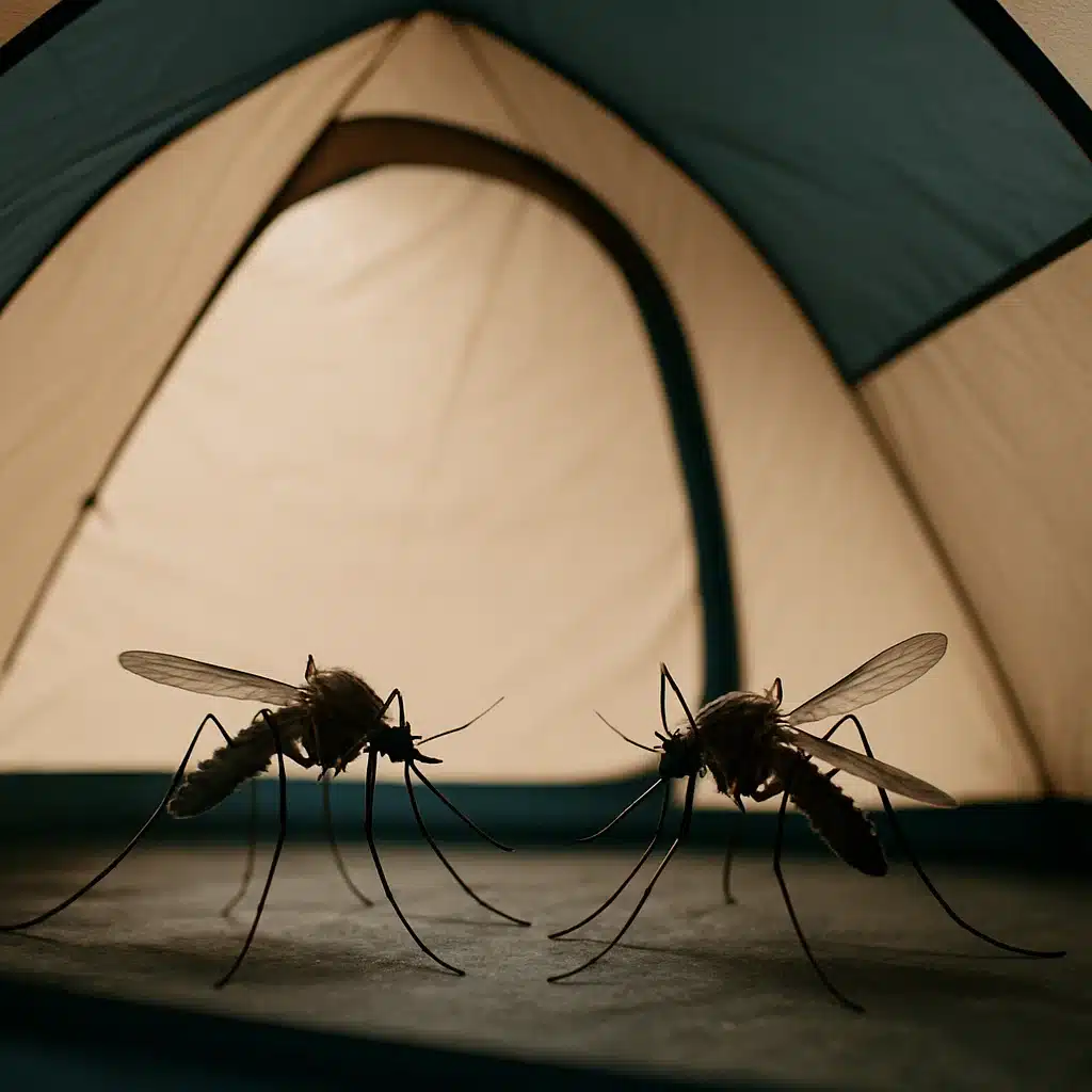 Camping Hacks Zelt - 2 Mücken in einem Zelt