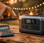 Powerstation Rechner Taschenrechner und Powerstation zur Berechnung von Kapazität und Leistung