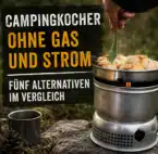 Campingkocher ohne Gas Outdoor-Kocher mit Topf beim Camping als Bild für Campingkocher ohne Gas und Strom sowie fünf Alternativen im Vergleich.